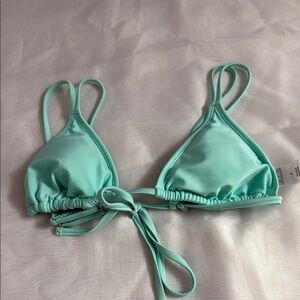 Mint Green Triangle Bikini Top